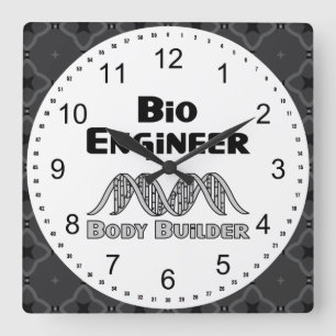 Horloge Carrée Bio Engineer Body Builder