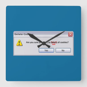 Horloge Carrée Biscuits de suppression