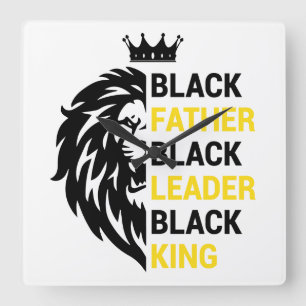 Horloge Carrée Black père Noir