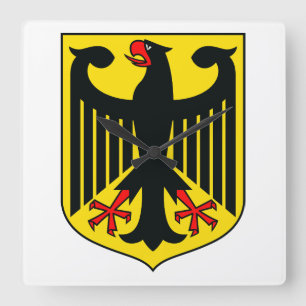 Horloge Carrée Blason de l'Allemagne