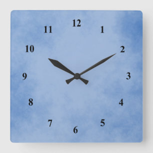 Horloge Carrée Bleu magnifique