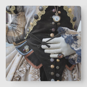Horloge Carrée Bodice à vapeur, Carnaval, Venise