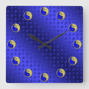 Horloge Carrée Bœuf de Métal