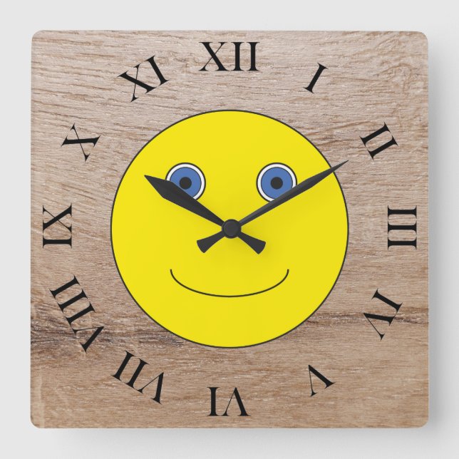 Horloge Carrée Bonne journée (Recto)