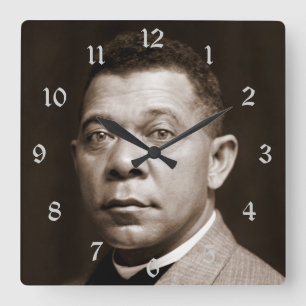 Horloge Carrée Booker T. Washington The Great Accommodator