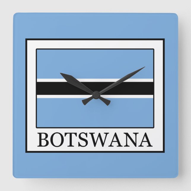 Horloge Carrée Botswana (Recto)