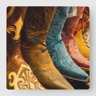 Horloge Carrée Bottes de cowboy à vendre, Arizona