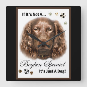 Horloge Carrée Boykin Spaniel