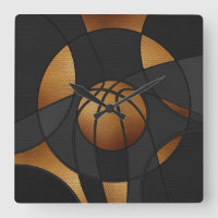Bronze Basketball Art Abstrait
