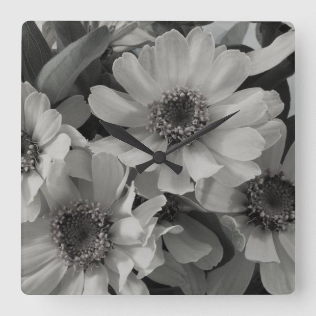 Horloge Carrée Brown Eyed Susan Flowers (Recto)