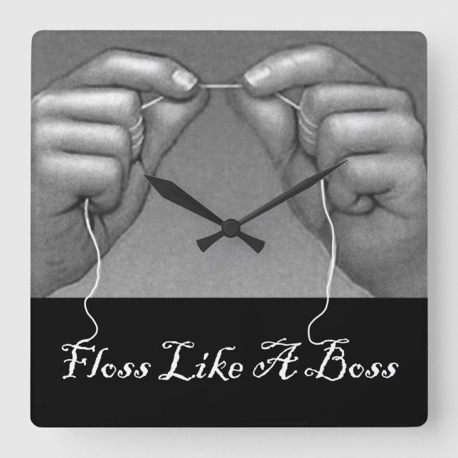 Horloge Carrée Cabinet Dentaire (Recto)