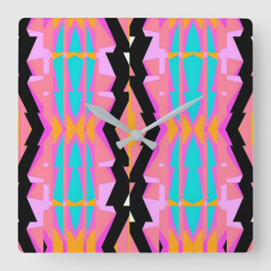 Horloge Carrée Câble de conception Memphis