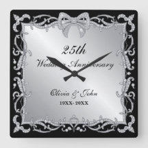 Cadeau de 25e anniversaire de mariage en diamants 