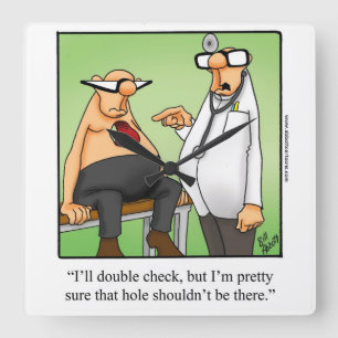 Horloge Carrée Cadeau de l'horloge murale du Humour Médicale