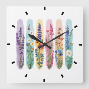 Horloge Carrée Cadran mural personnalisé (ajoutez votre propre ph