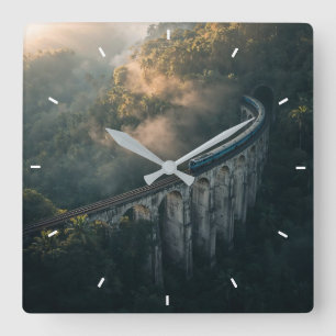 Horloge Carrée Cadran mural personnalisé (ajoutez votre propre ph