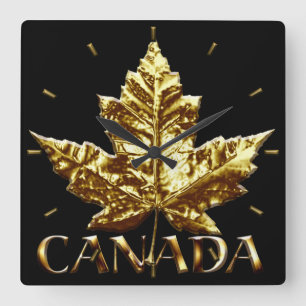Horloge Carrée Canada Clock Gold Medal Canada Souvenir Clock