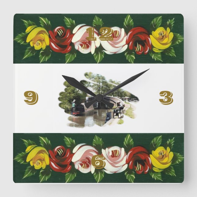 HORLOGE CARRÉE CANAUX (Recto)