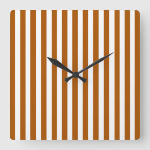 Horloge Carrée Caramel Moderne