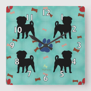 Horloge Carrée Carlin d'ombre