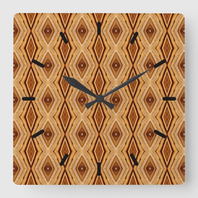 Horloge Carrée Carré Motif (Recto)
