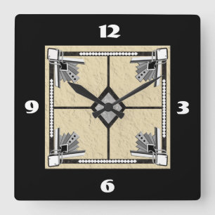 Horloge Carrée carreau de déco