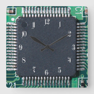 Horloge Carrée Carte