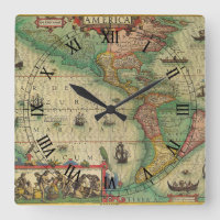 Carte du Vieux Monde antique des Amériques par Hon