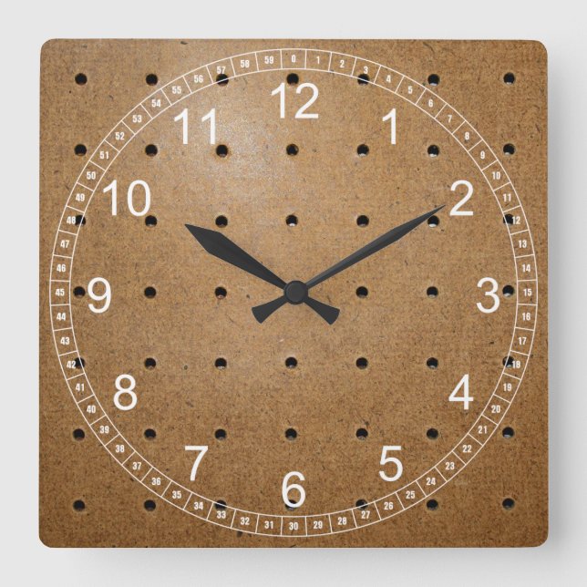 Horloge Carrée carton (Recto)
