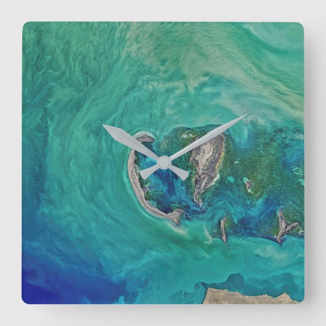 Horloge Carrée caspian (Recto)