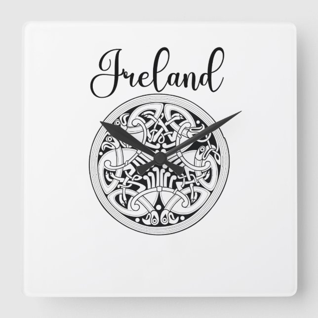 Horloge Carrée Celtic Wall Clock (Recto)