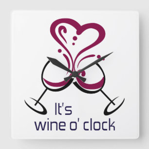 Horloge Carrée C'est l'horloge du vin