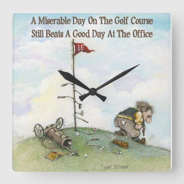 Horloge Carrée C'est seulement un jeu (Recto)