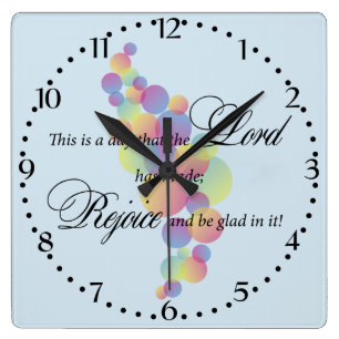 Horloge Carrée C'est un jour où le seigneur a fait
