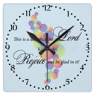 Horloge Carrée C'est un jour que le Seigneur a fait