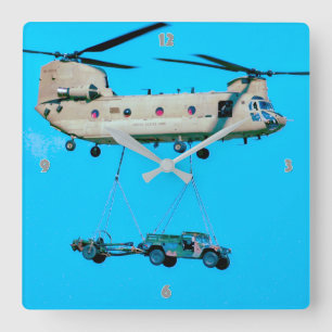 HORLOGE CARRÉE CH-47F CHINOOK