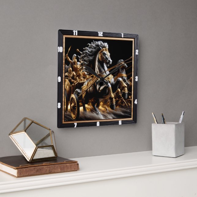 Horloge Carrée Chariot of the Void : Iron Heart (Bureau)