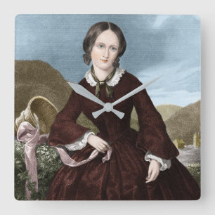 Horloge Carrée Charlotte Bronte