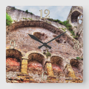 Horloge Carrée Château médiéval de Chepstow Monmouthshire, Pays d