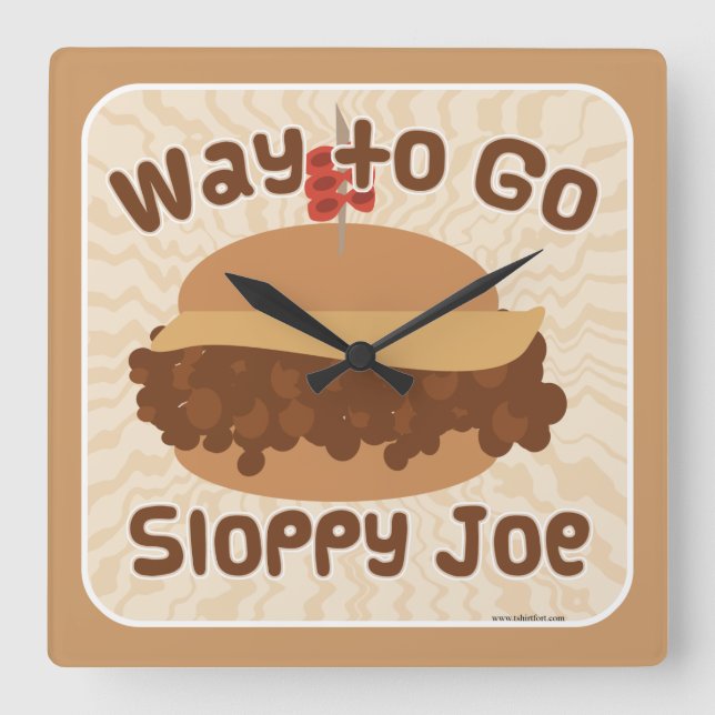 Horloge Carrée Chemin Aller Sloppy Joe (Recto)