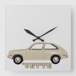 Horloge Carrée Chevrolet Vette retro classic
