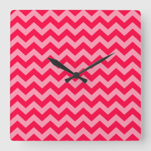 Horloge Carrée Chevrons des humeurs marocaines