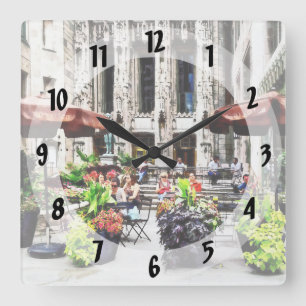 Horloge Carrée Chicago - Déjeuner sur le magnifique Mile
