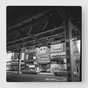 Horloge Carrée Chicago Wabash Avenue May 1961