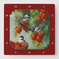 Chickadees Pomme récolte Rouge