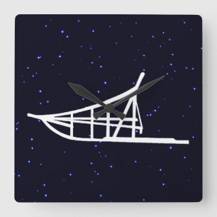 Horloge Carrée Chien