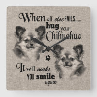 Chihuahua chien art quand tout échoue citation