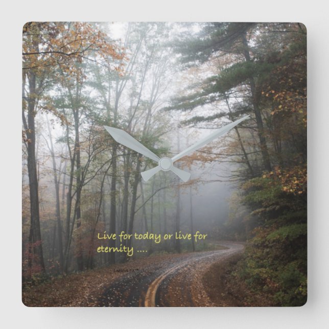 Horloge Carrée "Choose" (Recto)