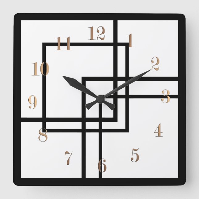 Horloge Carrée Choose your color (Recto)