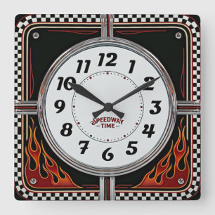Horloge Carrée Circuit